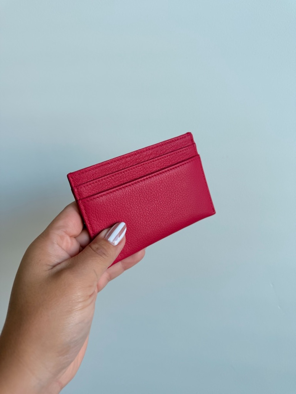 CHANEL Hot Pink Embossed CC Card Holder - Picture 2 of 5